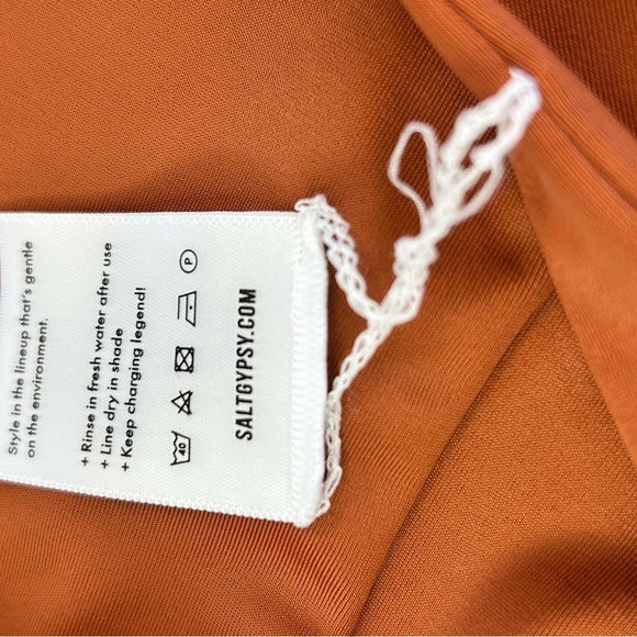 New Free People SALT GYPSY Betty Surf Bottom Chocolate Brown Boy Short High Rise - Picture 5 of 5